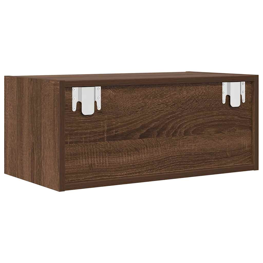 vidaXL Szafki RTV 2 szt. Brązowy dąb 60x31x25,5 cm Drewno klejone
