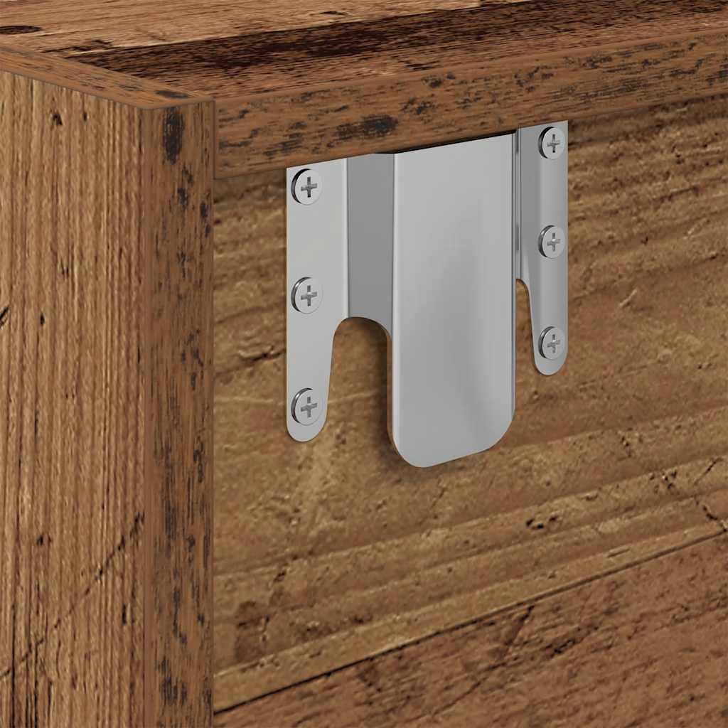 vidaXL Szafka RTV Stare drewno 60x31x25,5 cm Drewno klejone
