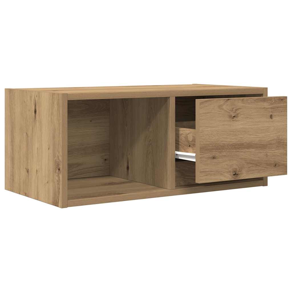 vidaXL Szafki RTV 2 szt. Dąb Artisan 60x31x25,5 cm Drewno klejone