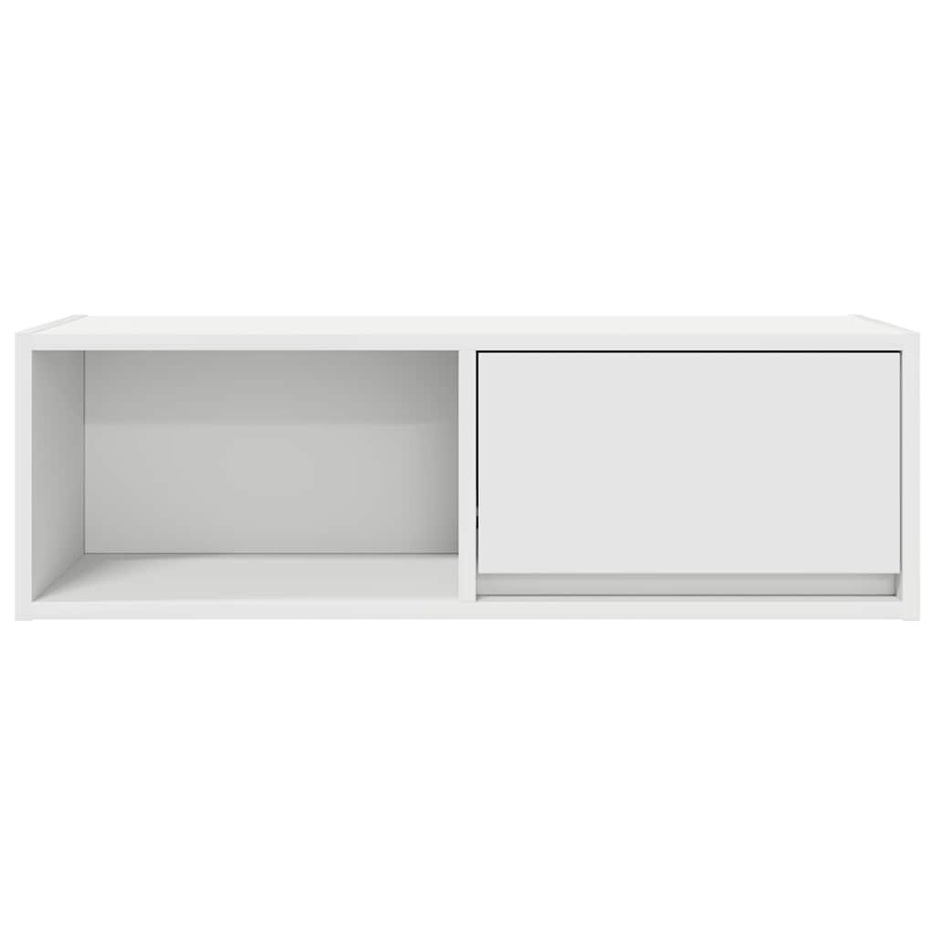 vidaXL Szafka RTV Biała 80x31x25,5 cm Drewno klejone