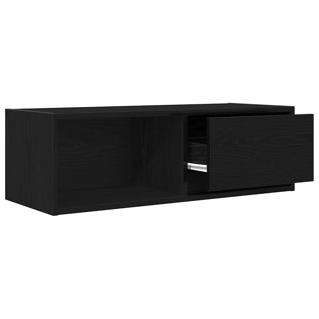 vidaXL Szafki RTV 2 szt. Dąb czarny 80x31x25,5 cm Drewno klejone