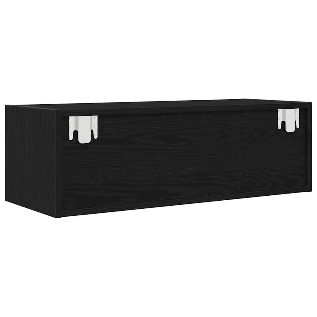 vidaXL Szafki RTV 2 szt. Dąb czarny 80x31x25,5 cm Drewno klejone