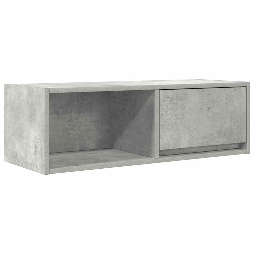 vidaXL Szafka RTV Betonowa Szara 80x31x25,5 cm Drewno klejone