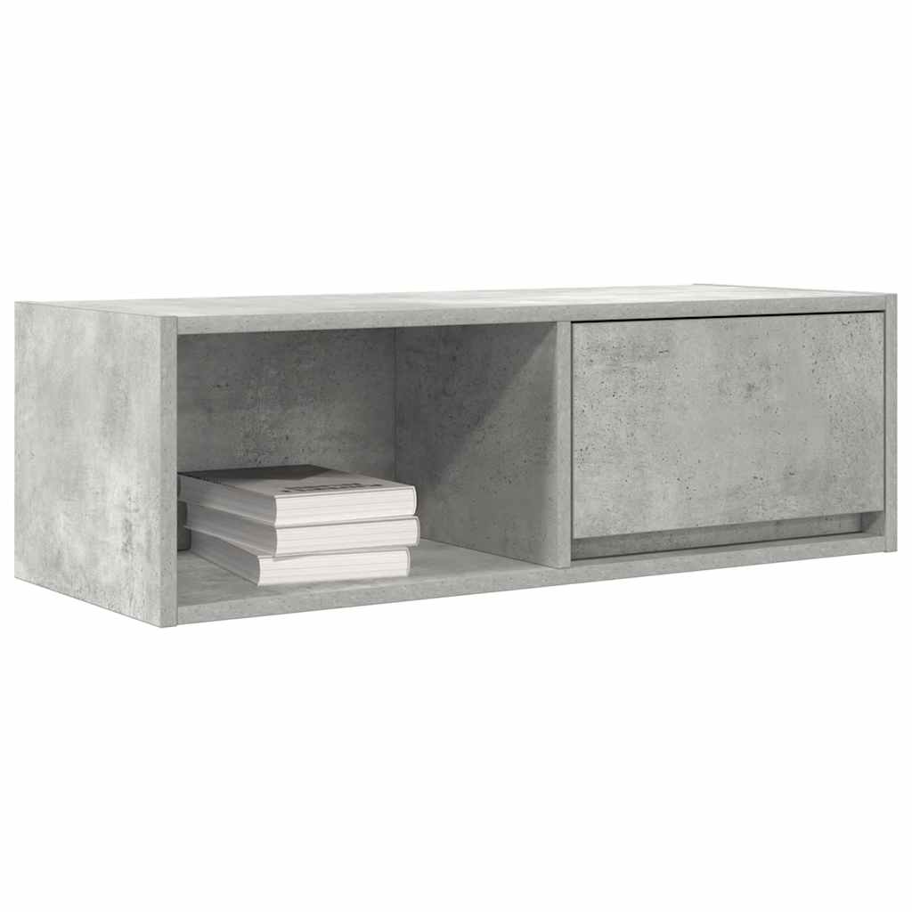 vidaXL Szafka RTV Betonowa Szara 80x31x25,5 cm Drewno klejone