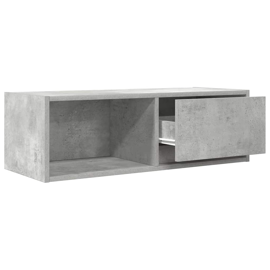 vidaXL Szafka RTV Betonowa Szara 80x31x25,5 cm Drewno klejone