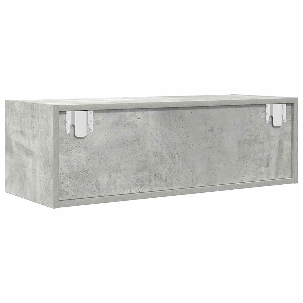 vidaXL Szafka RTV Betonowa Szara 80x31x25,5 cm Drewno klejone