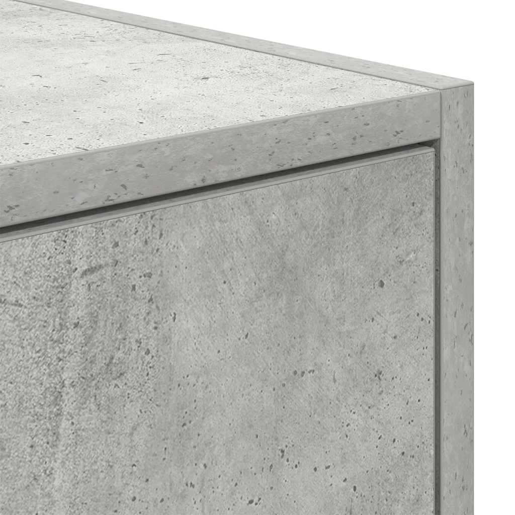 vidaXL Szafka RTV Betonowa Szara 80x31x25,5 cm Drewno klejone