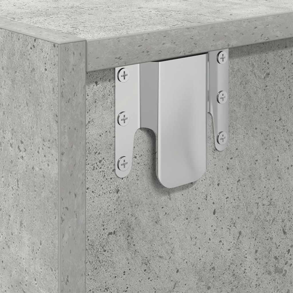 vidaXL Szafka RTV Betonowa Szara 80x31x25,5 cm Drewno klejone