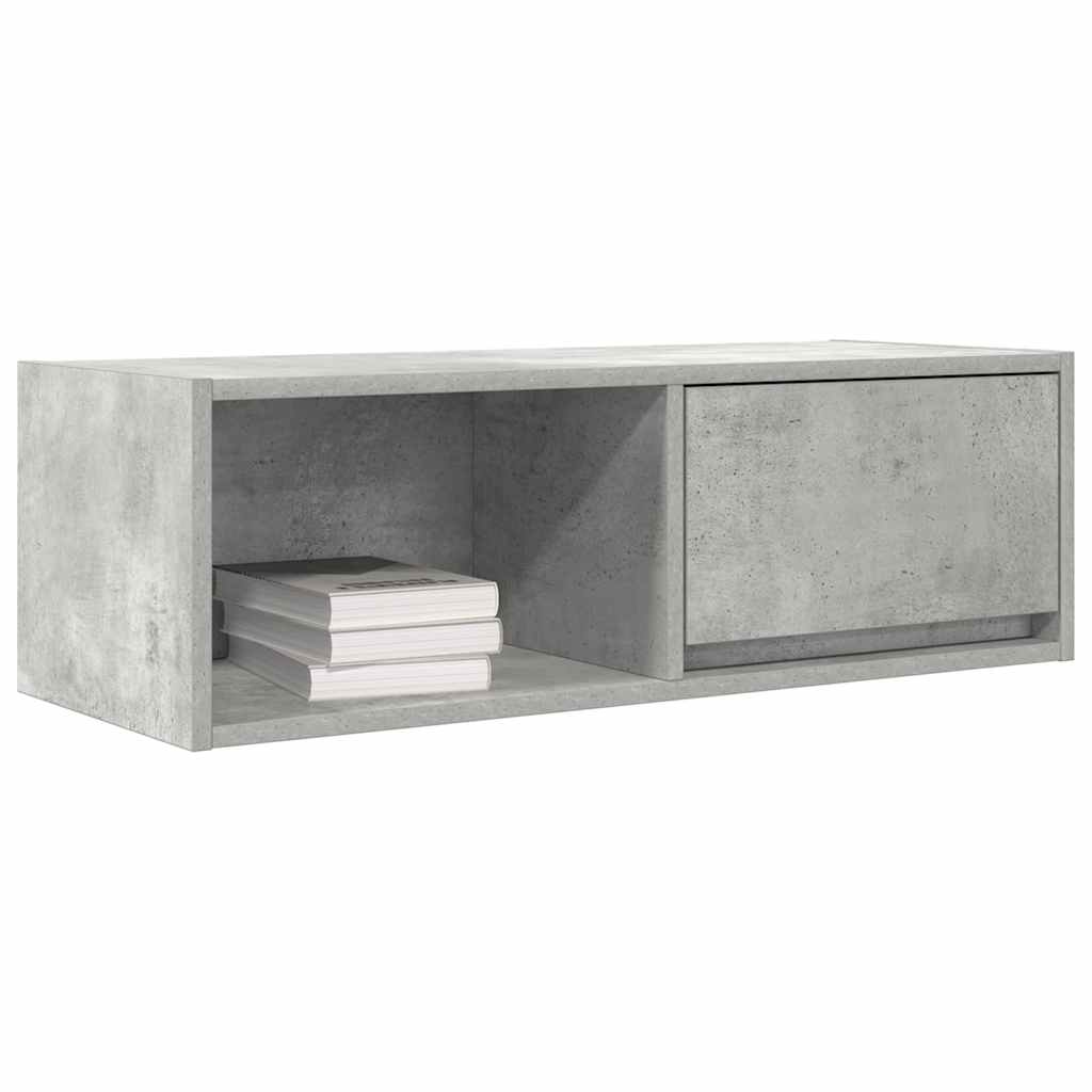 vidaXL Szafki RTV 2 szt. Beton Szary 80x31x25,5 cm Drewno klejone