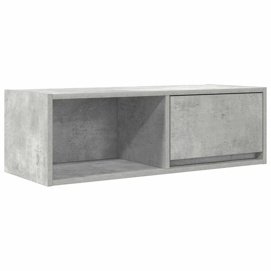 vidaXL Szafki RTV 2 szt. Beton Szary 80x31x25,5 cm Drewno klejone