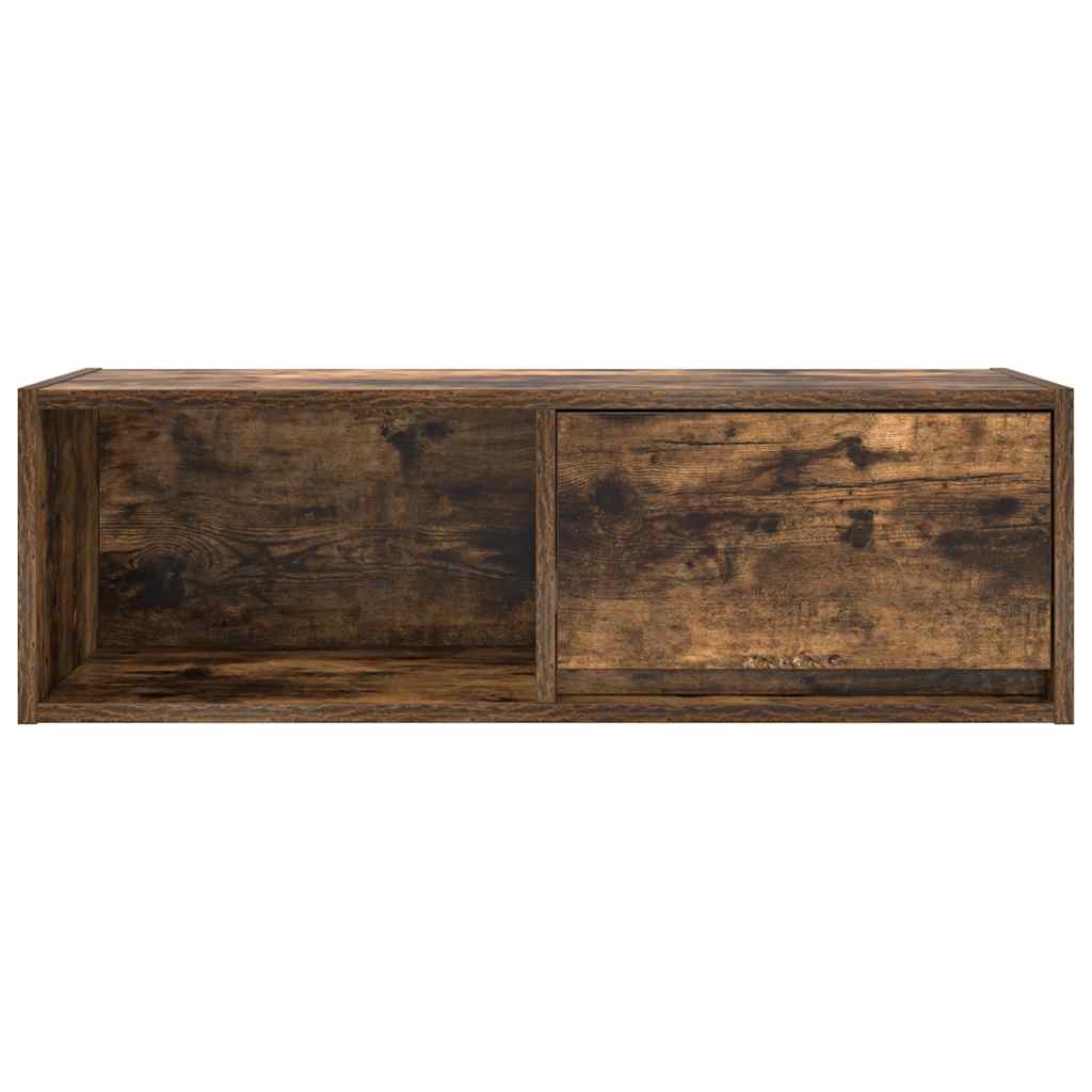 vidaXL Szafka RTV Dąb wędzony 80x31x25,5 cm Drewno klejone