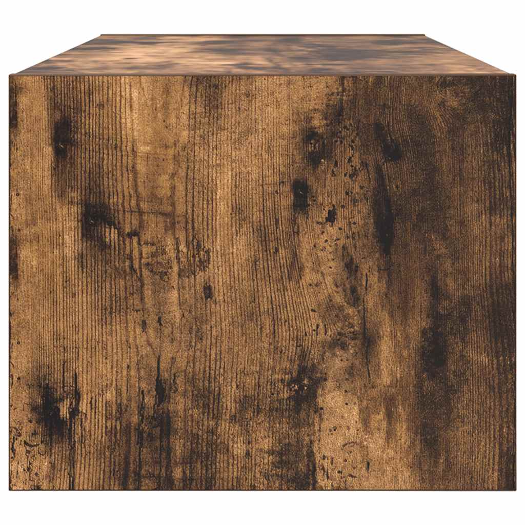 vidaXL Szafka RTV Dąb wędzony 80x31x25,5 cm Drewno klejone