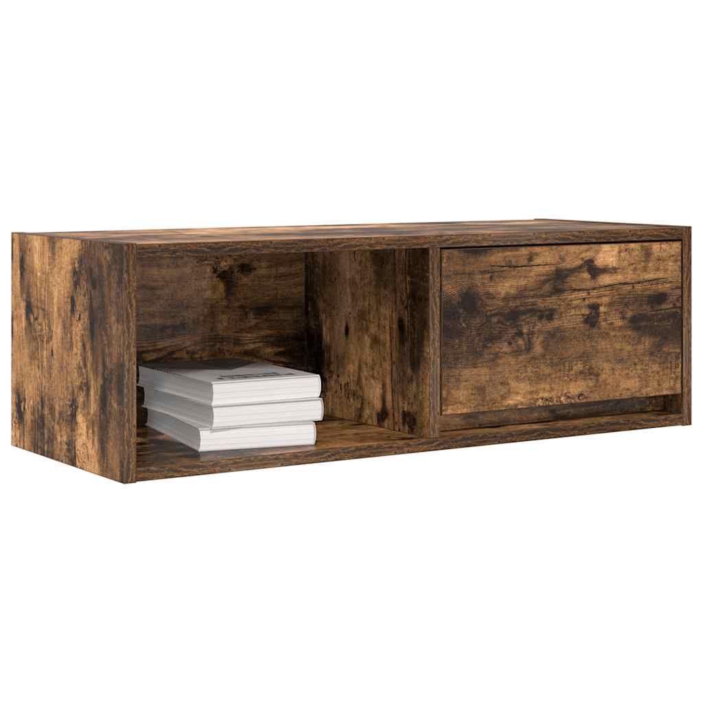 vidaXL Szafki RTV 2 szt. Dąb wędzony 80x31x25,5 cm Drewno klejone
