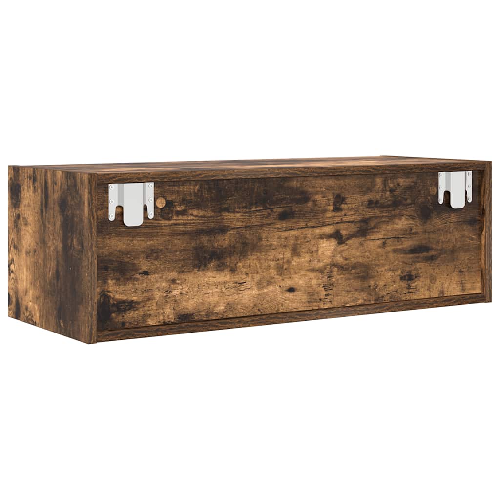 vidaXL Szafki RTV 2 szt. Dąb wędzony 80x31x25,5 cm Drewno klejone