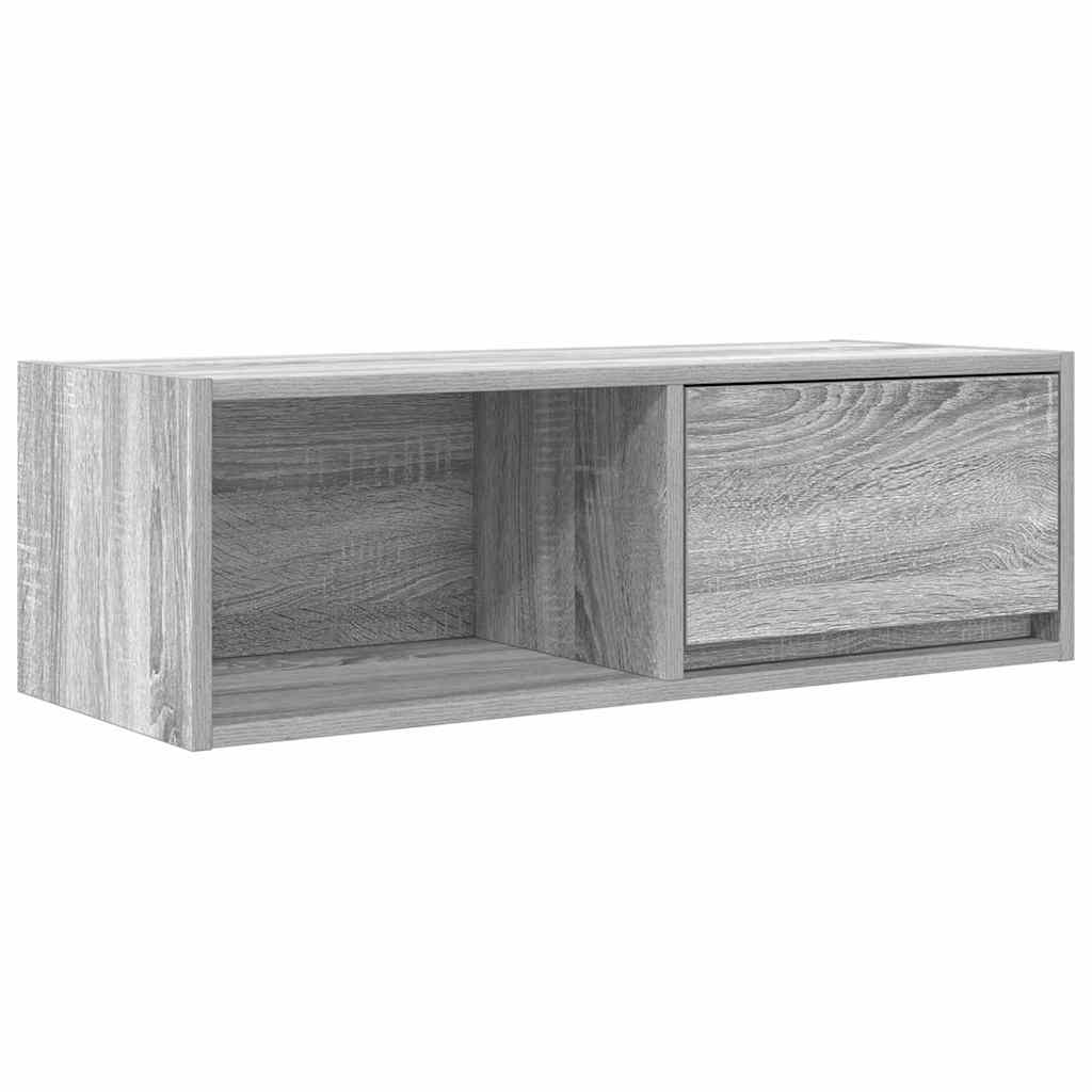 vidaXL Szafka RTV Szara Sonoma 80x31x25,5 cm Drewno klejone