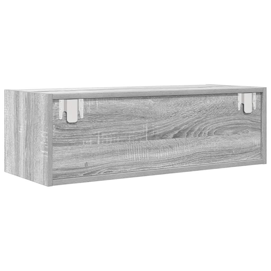 vidaXL Szafka RTV Szara Sonoma 80x31x25,5 cm Drewno klejone