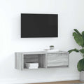 vidaXL Szafka RTV Szara Sonoma 80x31x25,5 cm Drewno klejone