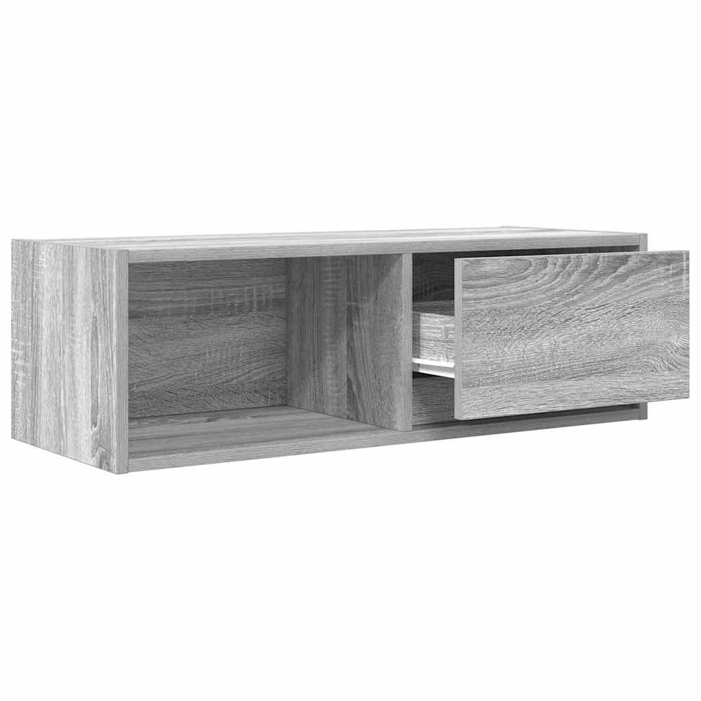 vidaXL Szafki RTV 2 szt. Szary Sonoma 80x31x25,5 cm Drewno klejone