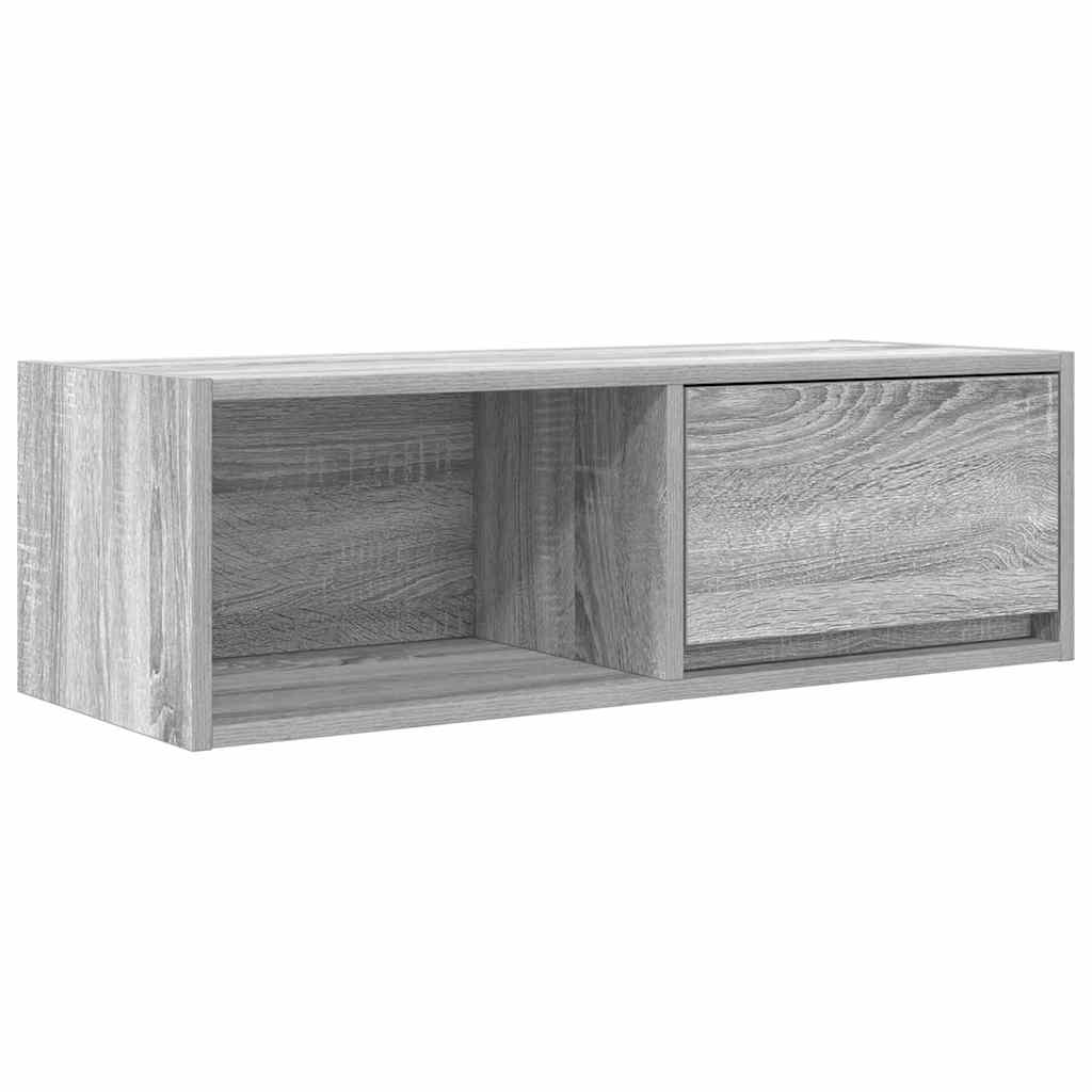 vidaXL Szafki RTV 2 szt. Szary Sonoma 80x31x25,5 cm Drewno klejone