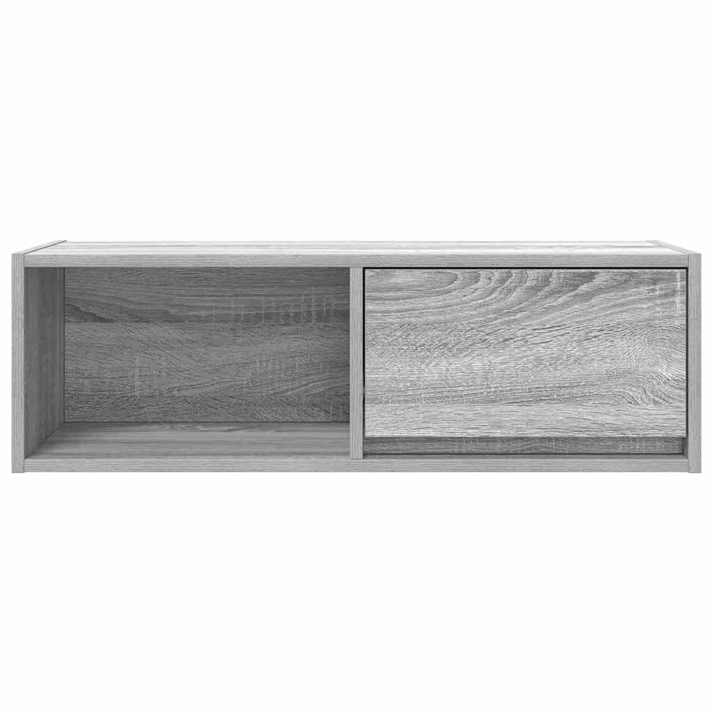 vidaXL Szafki RTV 2 szt. Szary Sonoma 80x31x25,5 cm Drewno klejone