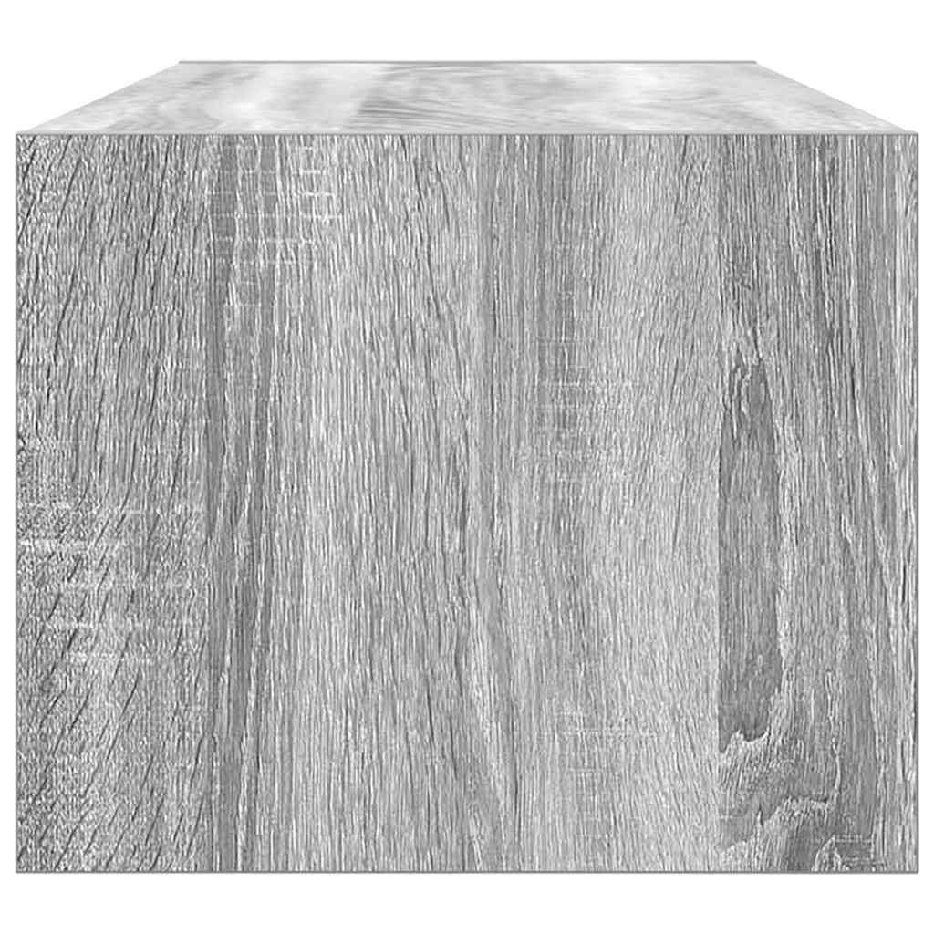 vidaXL Szafki RTV 2 szt. Szary Sonoma 80x31x25,5 cm Drewno klejone