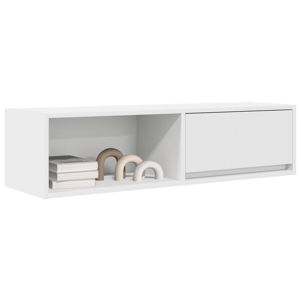 vidaXL Szafki pod TV 2 szt. Białe 100x31x25,5 cm Drewno klejone