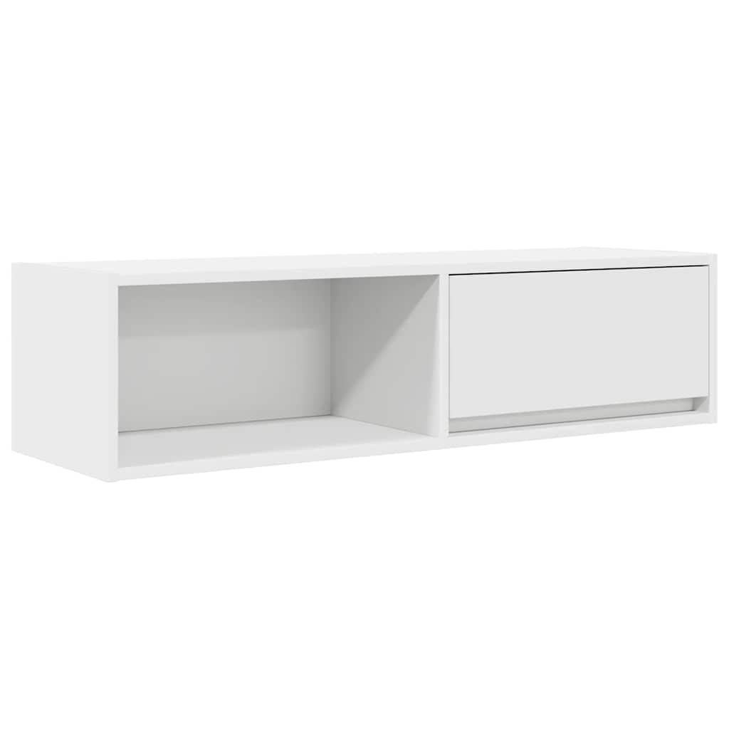 vidaXL Szafki pod TV 2 szt. Białe 100x31x25,5 cm Drewno klejone