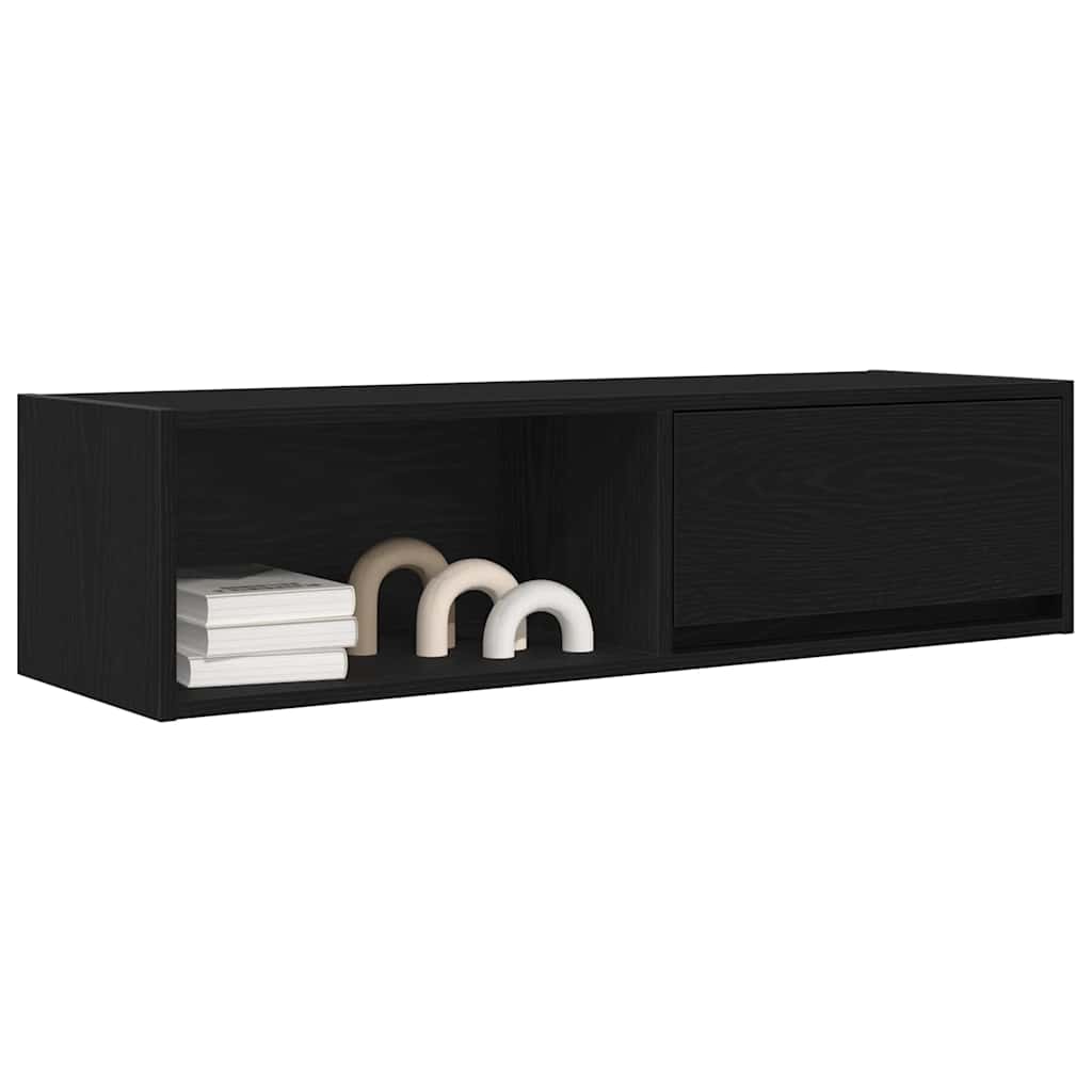 vidaXL Szafki RTV 2 szt. Dąb czarny 100x31x25,5 cm Drewno klejone