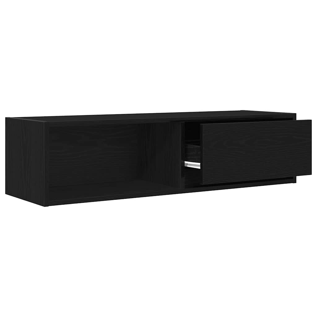 vidaXL Szafki RTV 2 szt. Dąb czarny 100x31x25,5 cm Drewno klejone