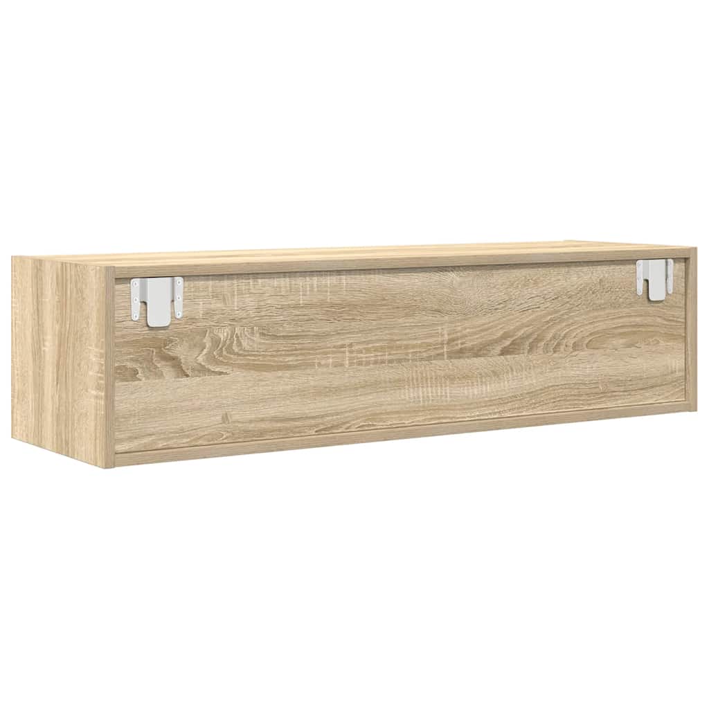 vidaXL Szafka RTV Sonoma Oak 100x31x25,5 cm Drewno klejone