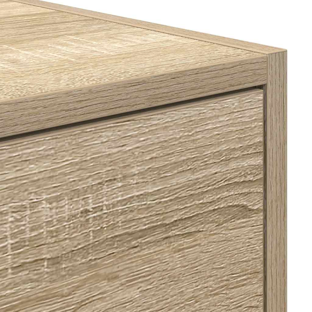 vidaXL Szafka RTV Sonoma Oak 100x31x25,5 cm Drewno klejone