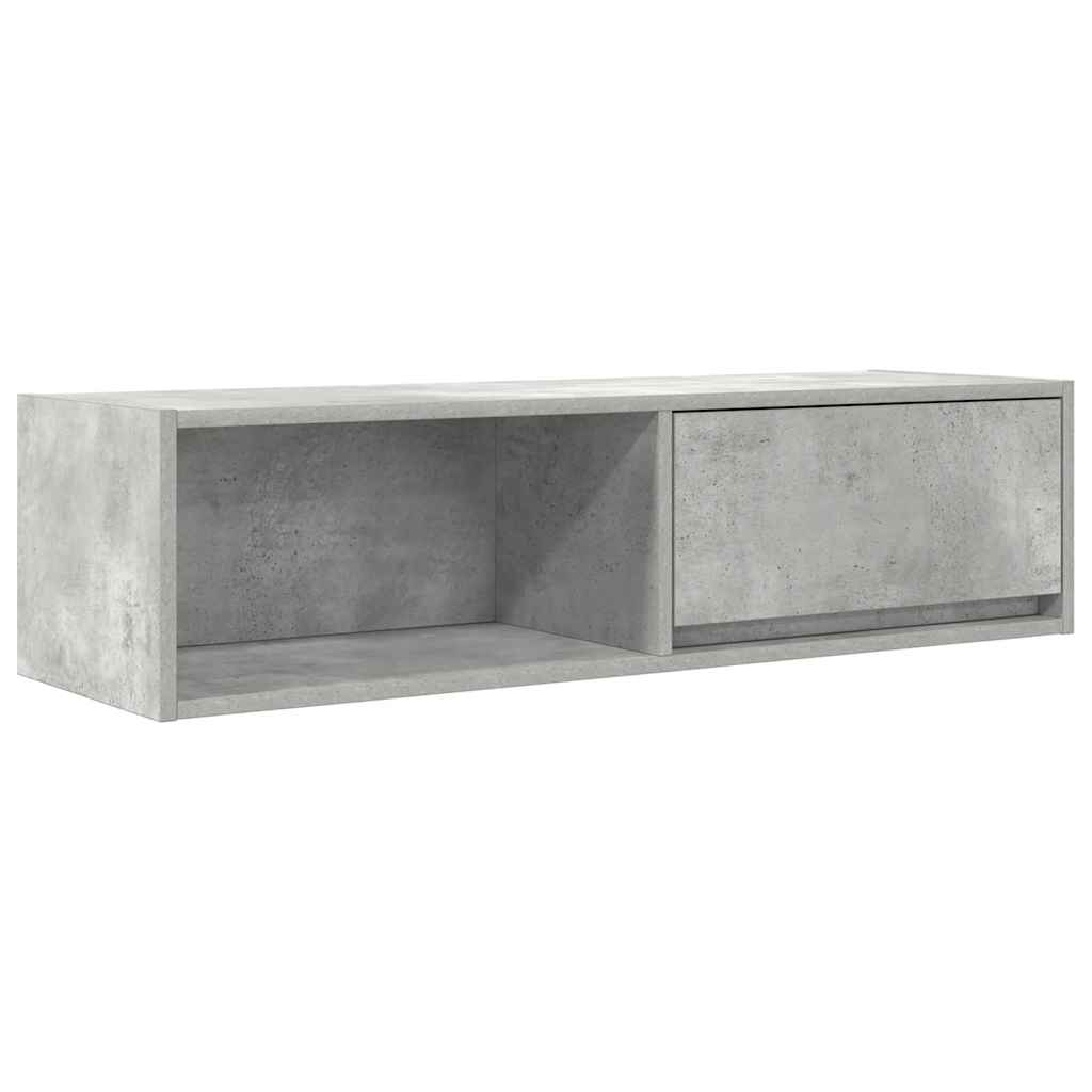 vidaXL Szafka RTV Beton Szary 100x31x25,5 cm Drewno klejone