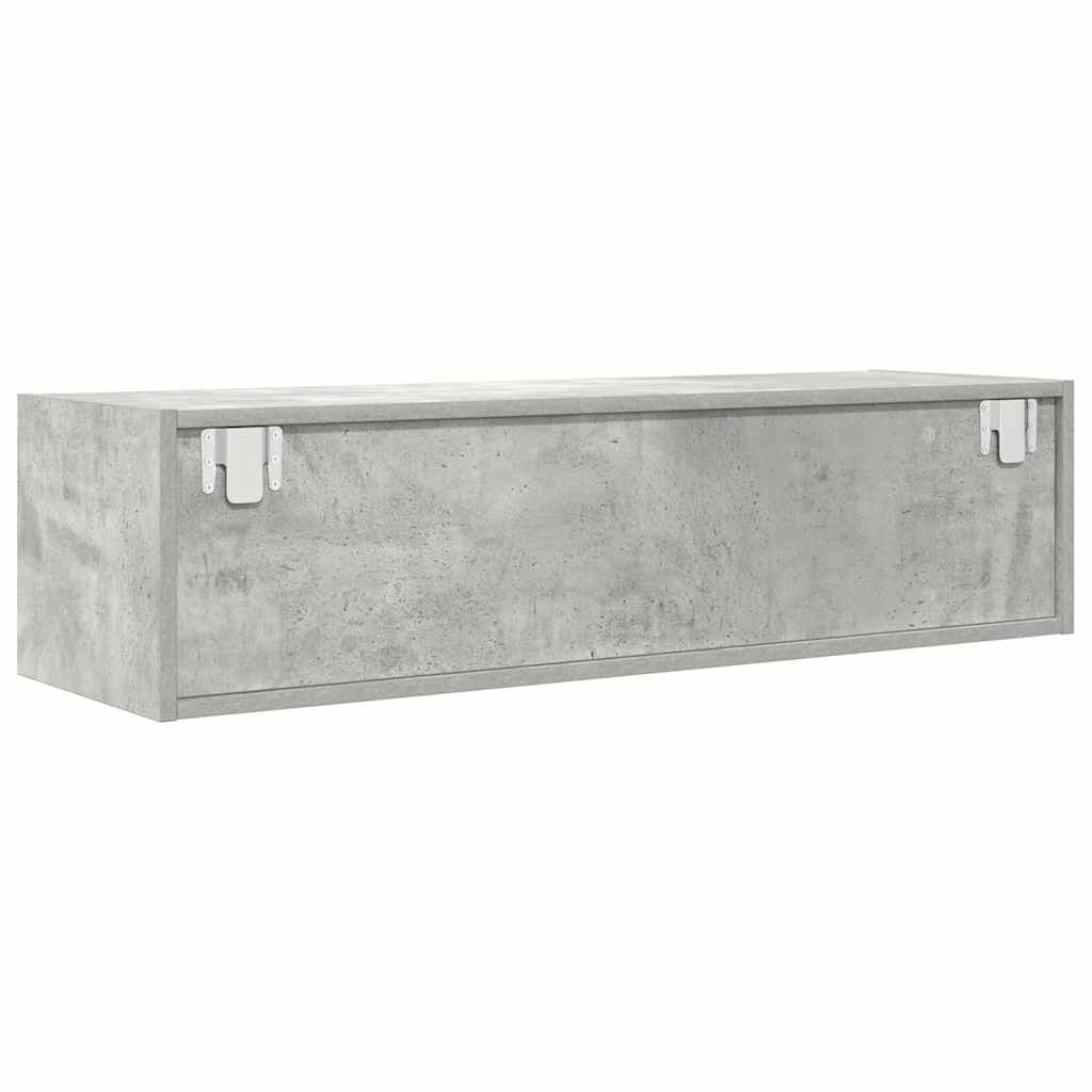 vidaXL Szafka RTV Beton Szary 100x31x25,5 cm Drewno klejone