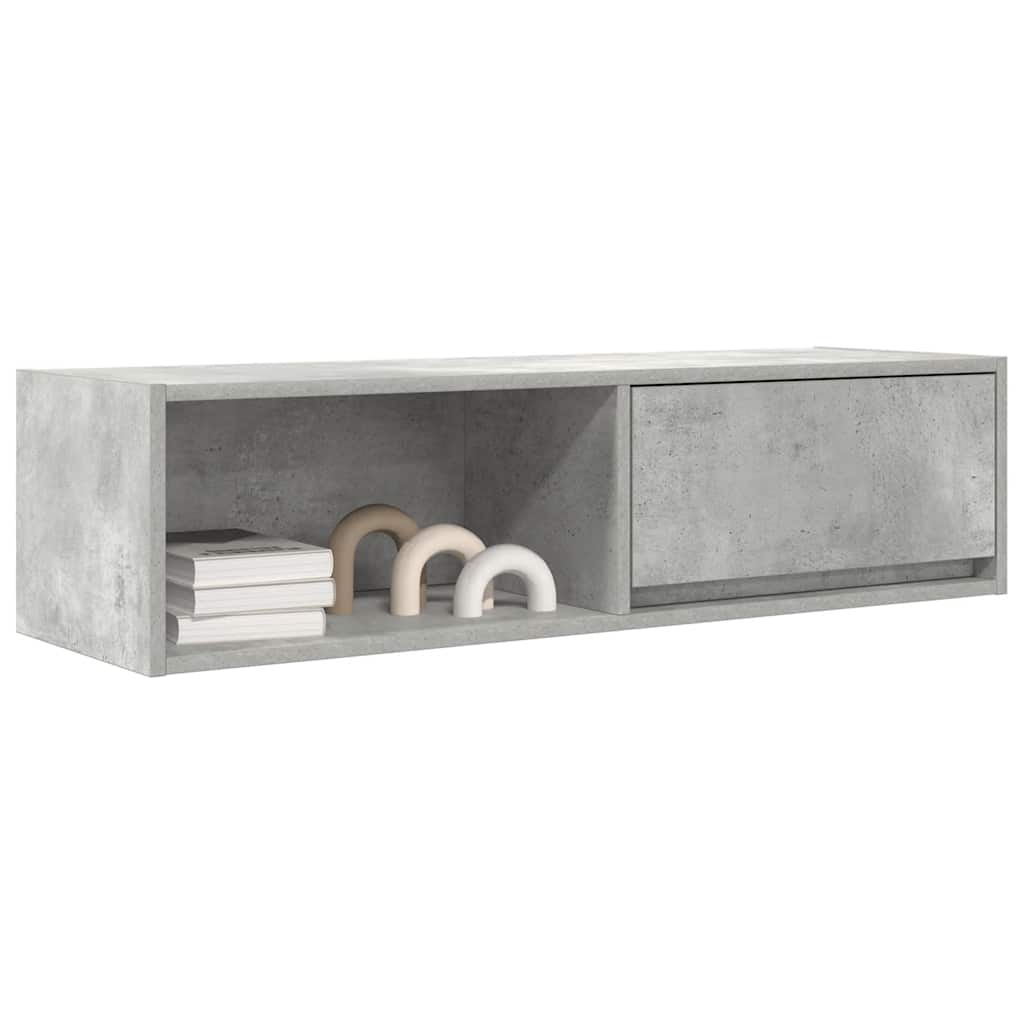 vidaXL Szafki RTV 2 szt. Beton Szary 100x31x25,5 cm Drewno klejone