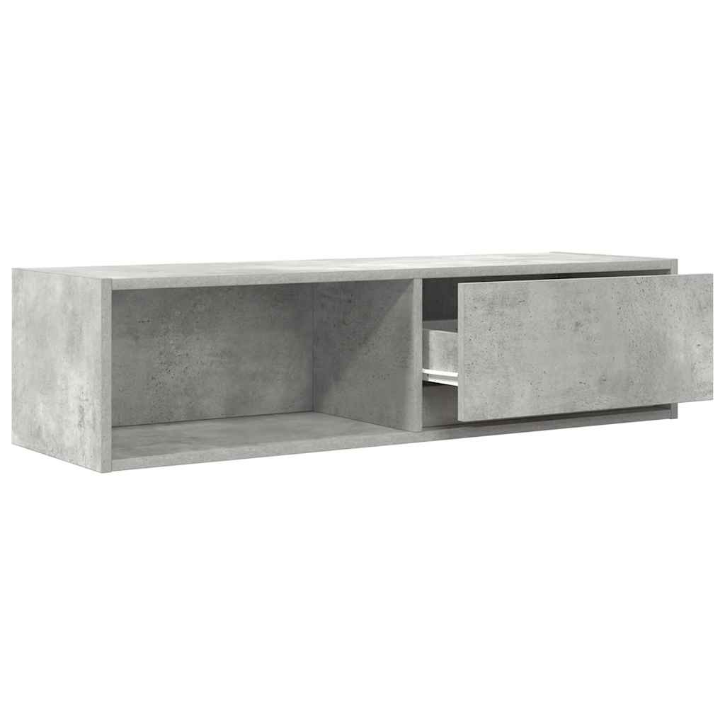 vidaXL Szafki RTV 2 szt. Beton Szary 100x31x25,5 cm Drewno klejone