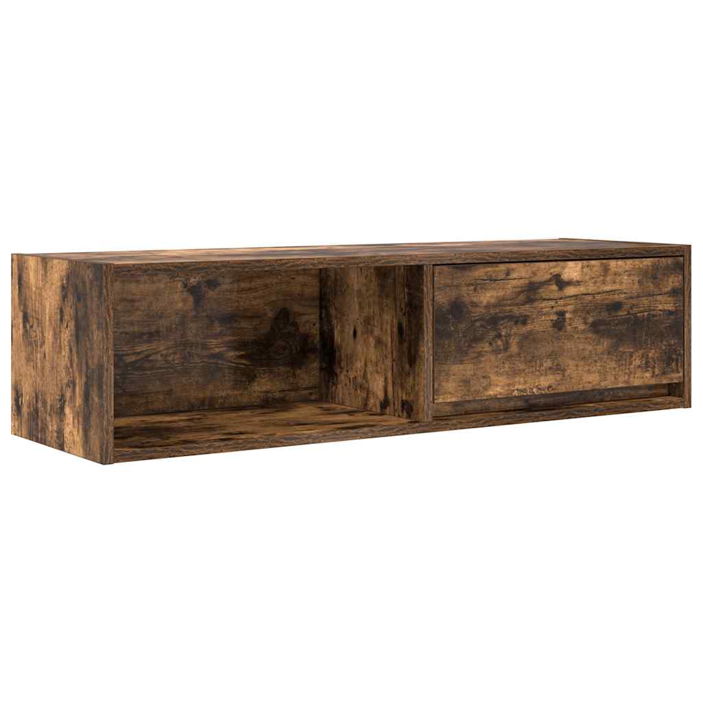 vidaXL Szafka RTV Dąb wędzony 100x31x25,5 cm Drewno klejone
