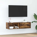 vidaXL Szafka RTV Dąb wędzony 100x31x25,5 cm Drewno klejone