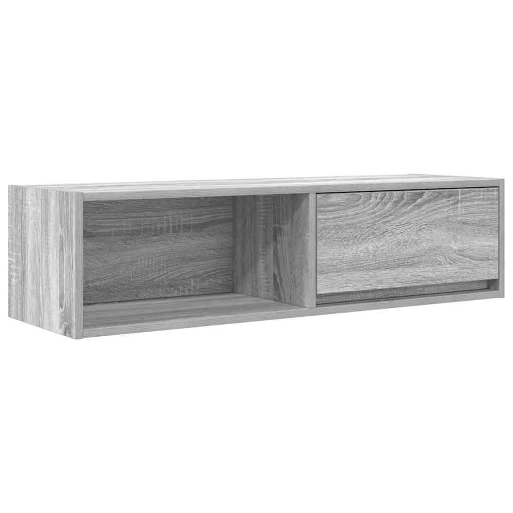 vidaXL Szafka RTV Szara Sonoma 100x31x25,5 cm Drewno klejone