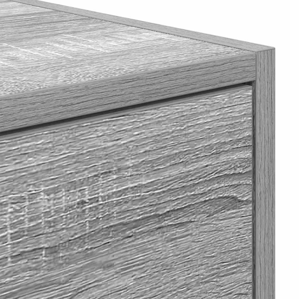 vidaXL Szafka RTV Szara Sonoma 100x31x25,5 cm Drewno klejone