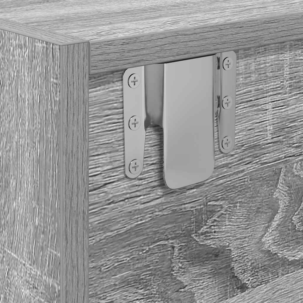 vidaXL Szafka RTV Szara Sonoma 100x31x25,5 cm Drewno klejone
