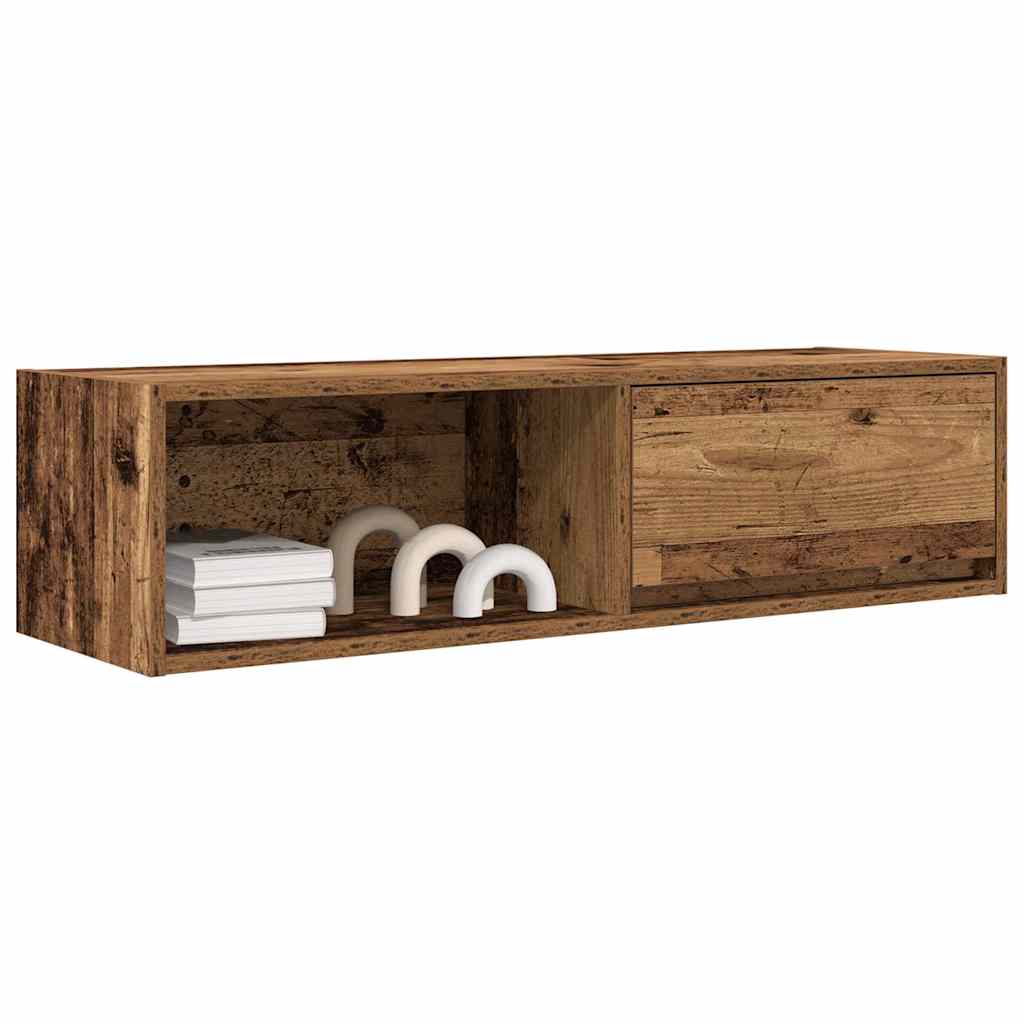 vidaXL Szafki RTV 2 szt. Stare drewno 100x31x25,5 cm Drewno klejone