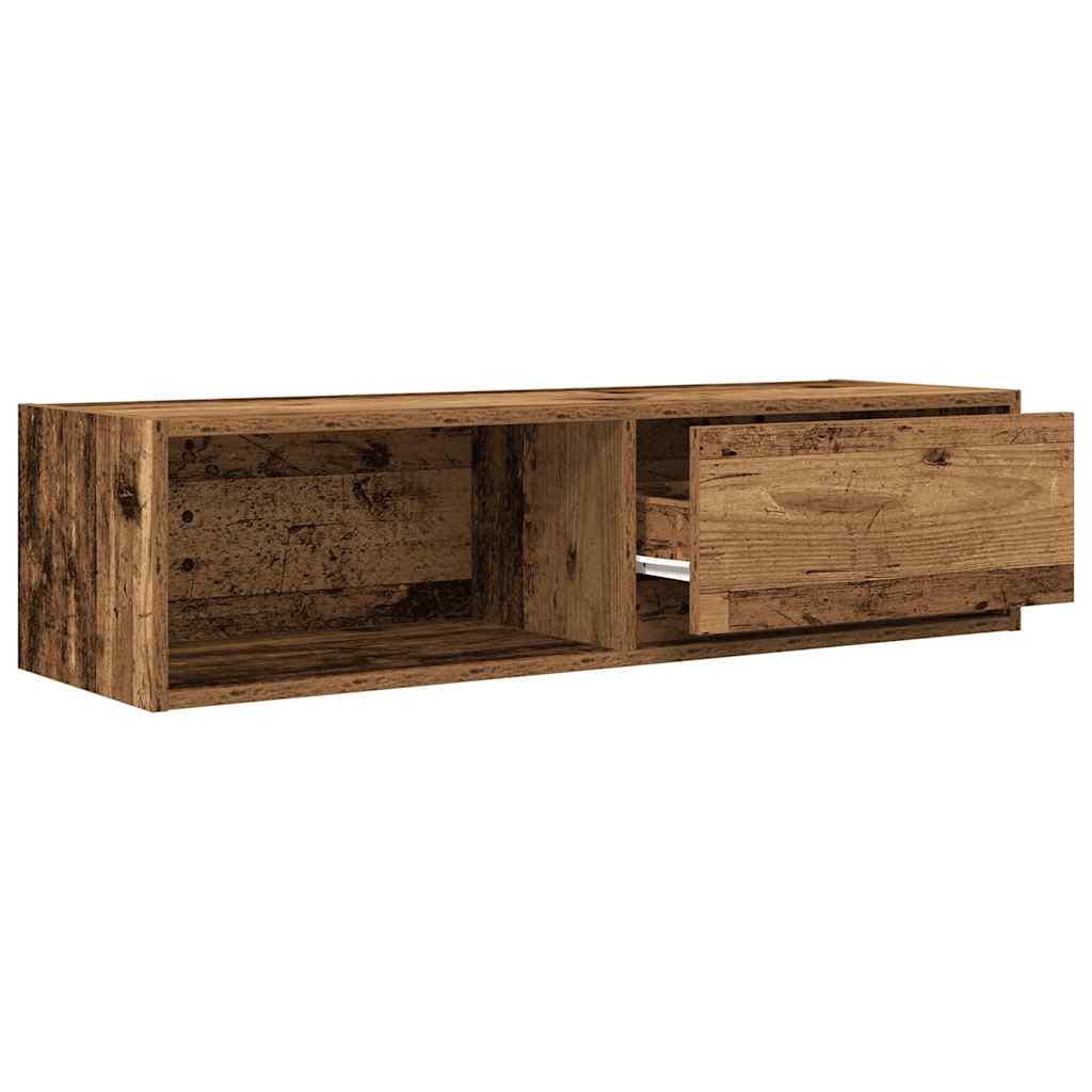 vidaXL Szafki RTV 2 szt. Stare drewno 100x31x25,5 cm Drewno klejone
