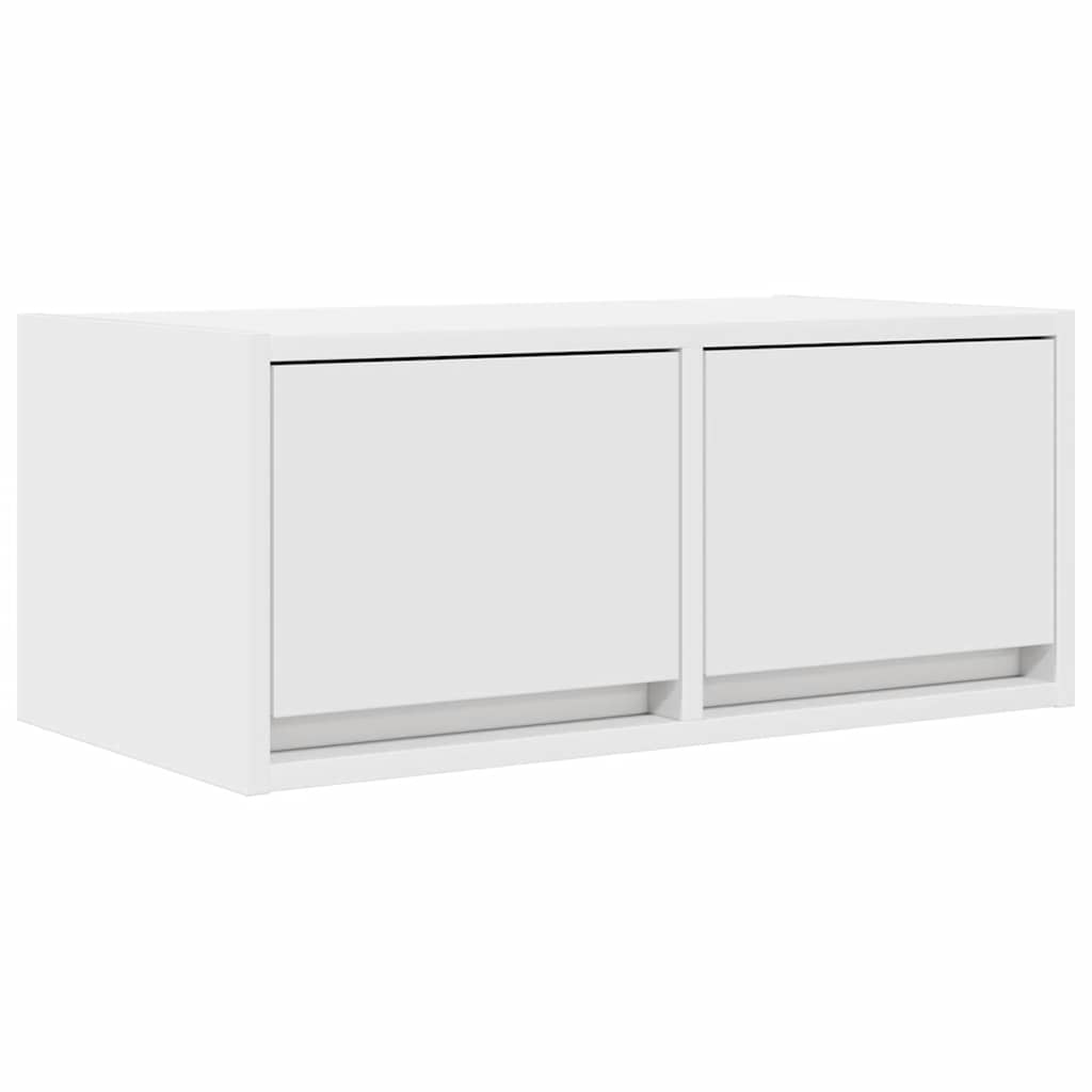 vidaXL Szafka RTV Biała 60x31x25,5 cm Drewno klejone
