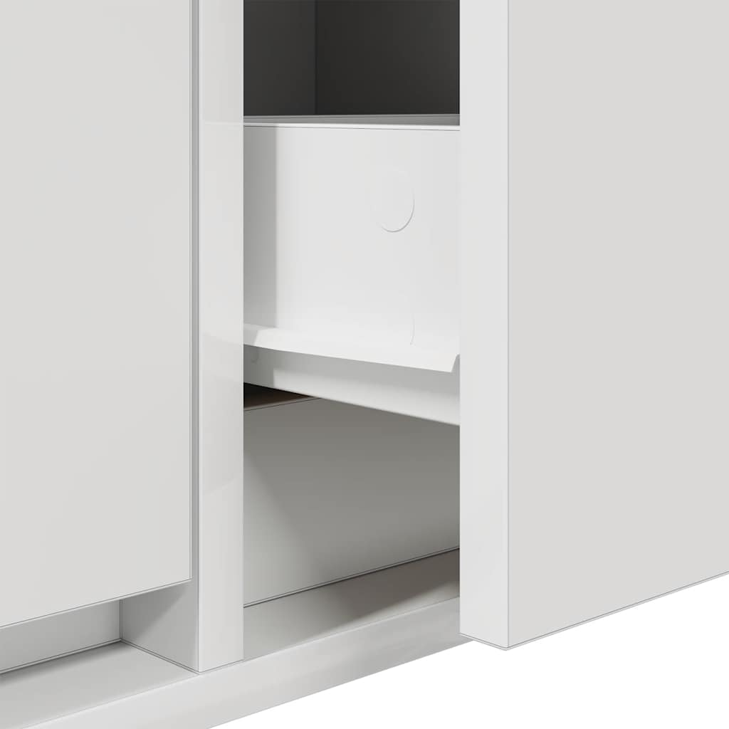 vidaXL Szafka RTV Biała 60x31x25,5 cm Drewno klejone