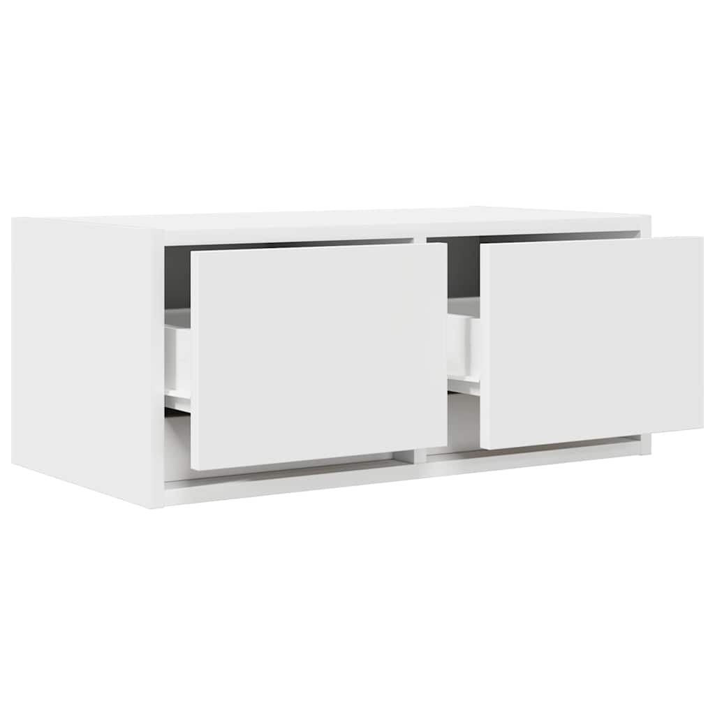 vidaXL Szafka RTV Biała 60x31x25,5 cm Drewno klejone