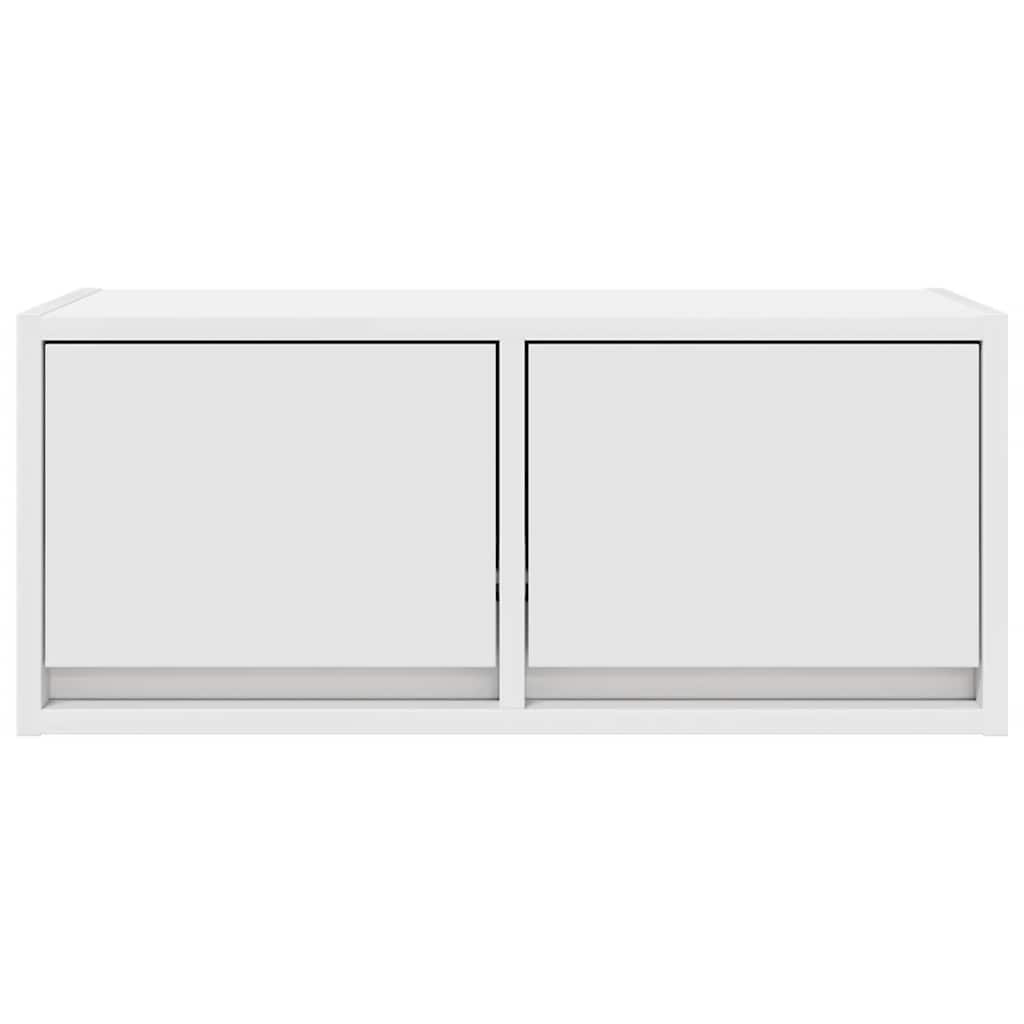 vidaXL Szafka RTV Biała 60x31x25,5 cm Drewno klejone