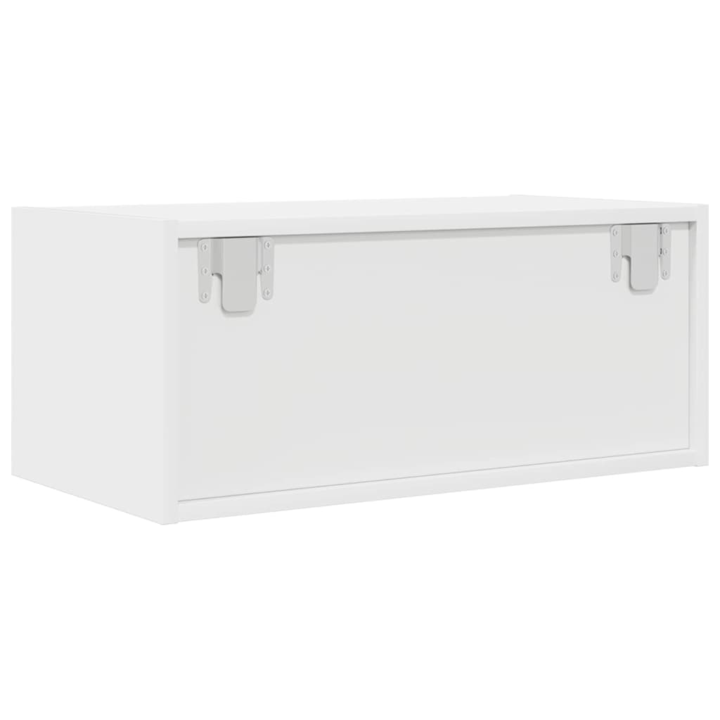 vidaXL Szafka RTV Biała 60x31x25,5 cm Drewno klejone