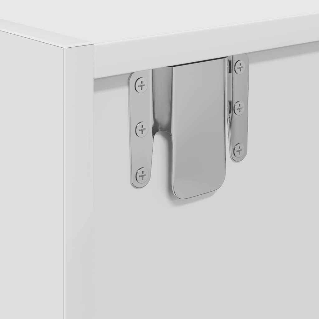 vidaXL Szafka RTV Biała 60x31x25,5 cm Drewno klejone