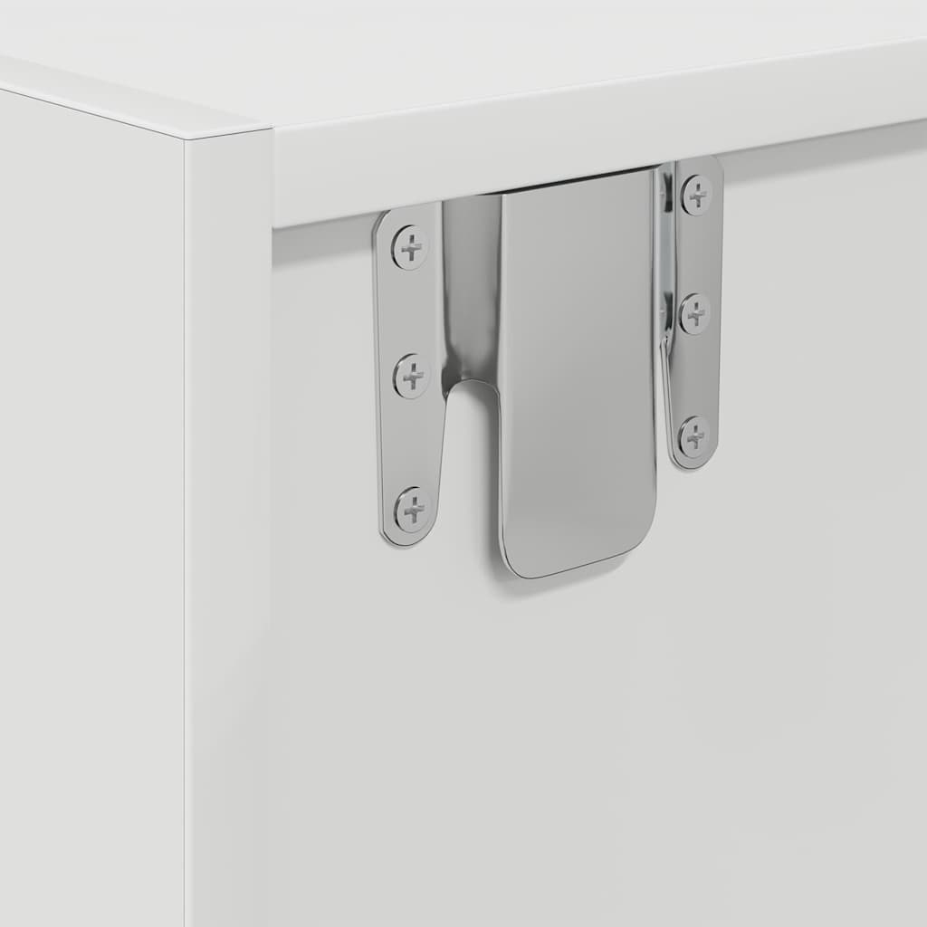 vidaXL Szafki RTV 2 szt. Białe 60x31x25,5 cm Drewno klejone