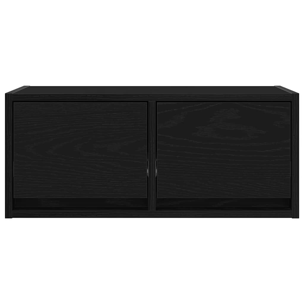 vidaXL Szafka RTV Czarny Dąb 60x31x25,5 cm Drewno klejone
